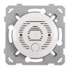 OHMTEC Epure Poussoir Sonnette + Carillon Blanc 