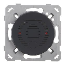 OHMTEC Epure Poussoir Sonnette + Carillon anthracite 
