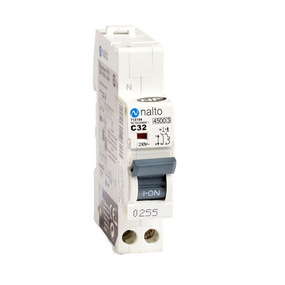 Disjoncteur 32A automatique 1P+N 3kA NALTO