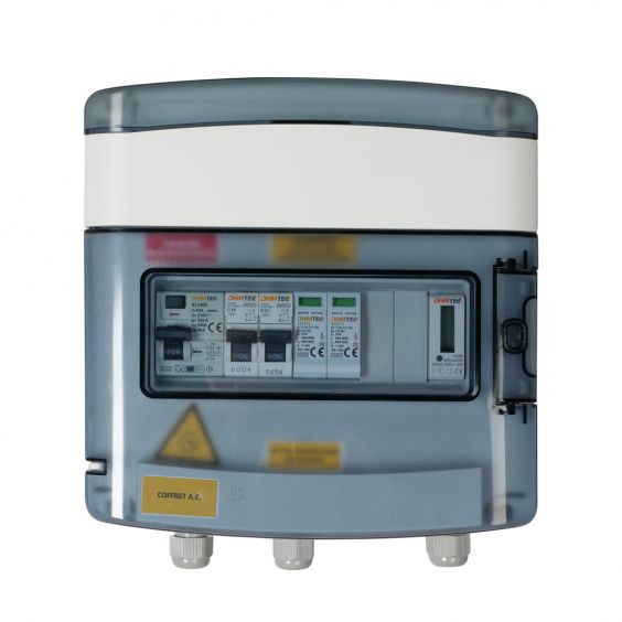 Coffret photovoltaique AC 3KW + compteur d'énergie OHMTEC