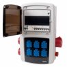 Coffret de chantier 6 prises monophasées + 3 prises triphasées 32A