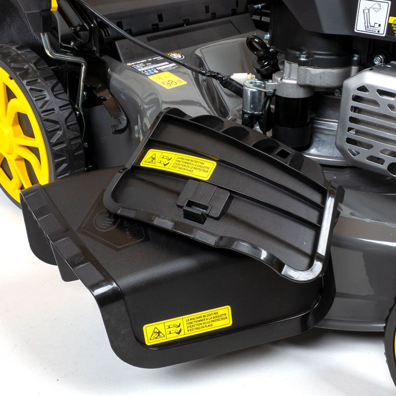 Tondeuse Thermique Tractée BRAST 46cm - Démarrage électrique, Moteur 170cc 4,7cv, Fonction 4 En 1