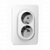 OHMTEC Epure Prise Double Blanc 