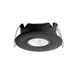 Spot noir encastré orientable LED 5W IP65 CCT RT2012/RE2020 WOLTZ