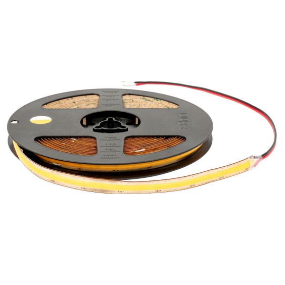 Ruban LED COB 5M 10W/M 24V IP20 8mm 3000K