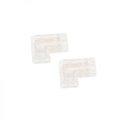 Lot de 2 connecteurs d'angle 90° pour Ruban Led COB 24V IP20 8mm réf 812580