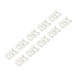 Lot de 10 clips PC pour Ruban Led COB 230V IP65 12mm réf 812593 et réf 812594
