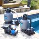 Groupe de filtration 0.6CV 11m³/h Ø450mm vanne Top 6 voies STEINER