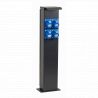 Potelet camping 80cm 4 prises CEE 10A avec protection OHMTEC