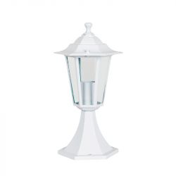Borne Lumineuse Extérieure 60W max E27 Fonte Blanche LOAN