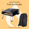 Four à pizza gaz ROSTER + housse + pelle à pizza