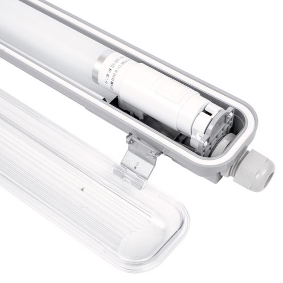 Réglette étanche à tube LED 18W CCT 125cm IP65 WOLTZ