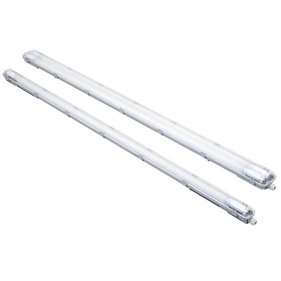 Réglette étanche à tubes LED 2x24W CCT 155cm IP65 WOLTZ