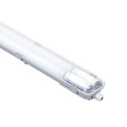 Réglette étanche à tubes LED 2x24W CCT 155cm IP65 WOLTZ