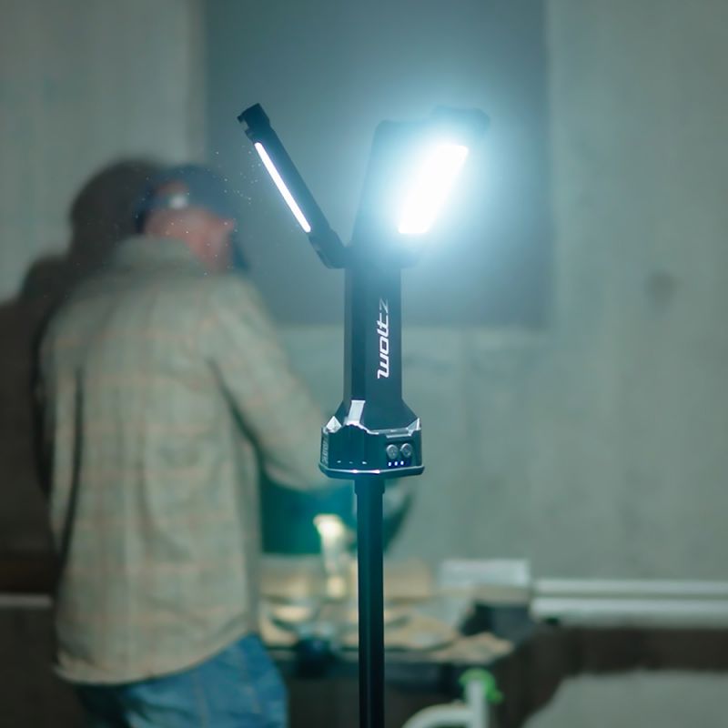 Lampe De Travail LED Pliante 3 Faces - Rechargeable USB Avec Support Trépied