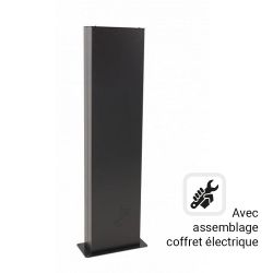 Borne métallique avec montage d'un coffret camping ou recharge OHMTEC