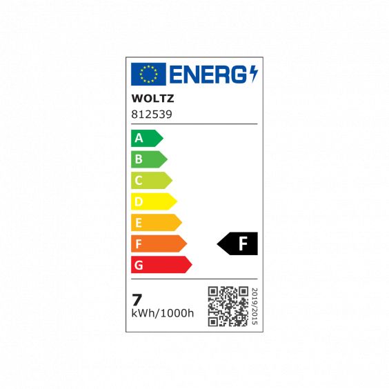 Spot noir encastré orientable LED 5W/7W RT2012/RE2020 WOLTZ